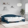 vidaXL Divano Letto con Letto Estraibile Blu 80x200 cm in Velluto