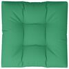 vidaXL Cuscino per Pallet Verde 70x70x12 cm in Tessuto
