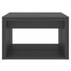 vidaXL Set Tavolini Incastro Grigio 3pz 60x60x38 cm Legno Multistrato