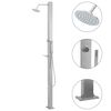vidaXL Doccia da Giardino in Acciaio Inox Lineare