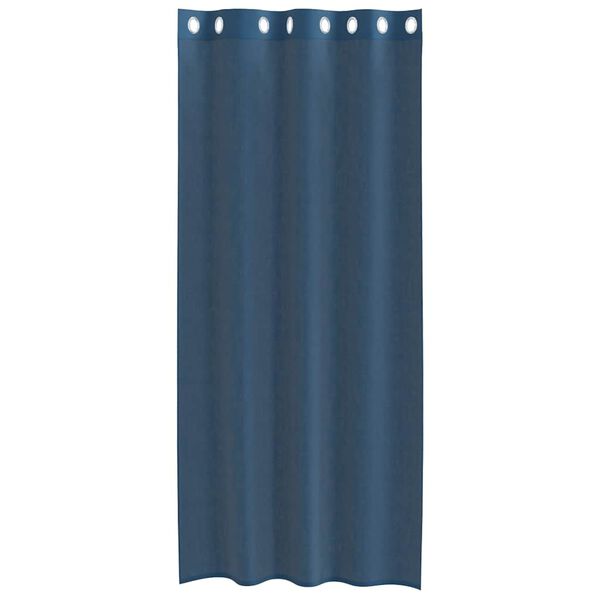 vidaXL Tende in Voile con Occhielli 2 pz Blu Reale