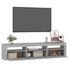 vidaXL Mobile Porta TV con Luci LED Grigio Sonoma 180x35x40 cm