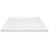 vidaXL Piatto Doccia con Superficie Puntinata Bianco 80x80x4 cm in ABS