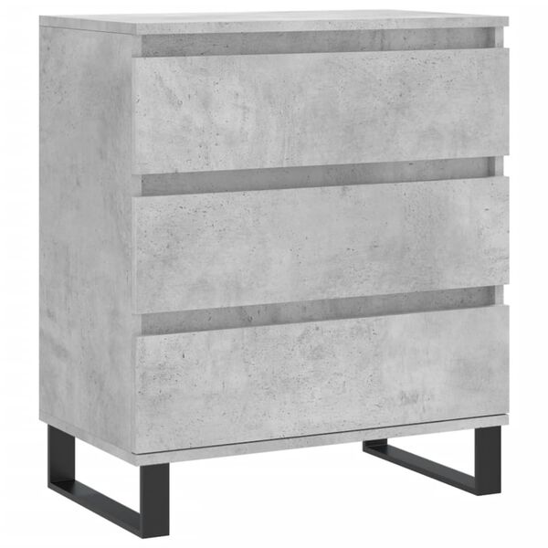 vidaXL Credenza Grigio Cemento 60x35x70 cm in Legno Multistrato
