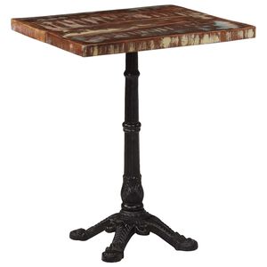 vidaXL Tavolo da Bistrot 60x60x76 cm in Legno Massello di Recupero