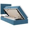 vidaXL Letto con contenitore e materasso Blu Scuro 90 x 190 cm Velluto