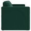 vidaXL Divano Letto da Terra 2 in 1 Verde Scuro 122x204x55 cm Velluto