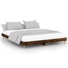 vidaXL Giroletto senza Materasso Rovere Fumo 160x200 cm in Truciolato