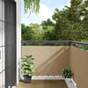 vidaXL Paravento da Balcone Beige 90x500 cm in Tessuto Oxford