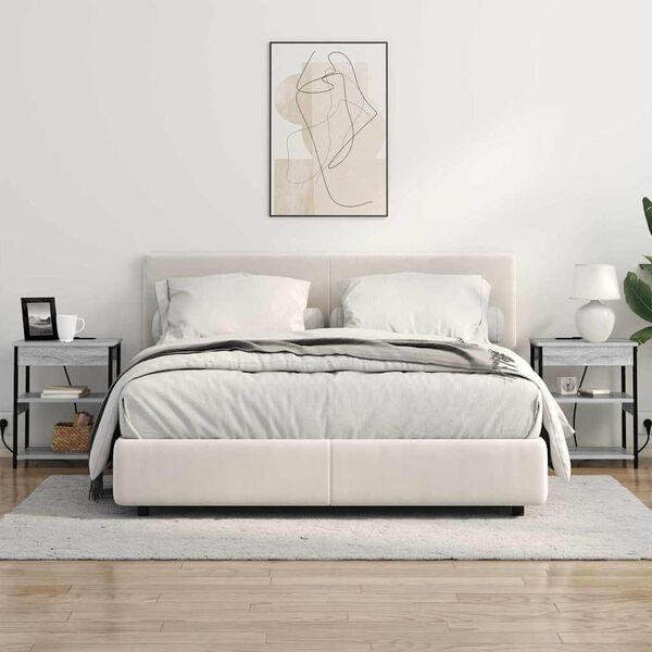 vidaXL Armadio da Notte Grigio Sonoma 41 x 31 x 51 cm