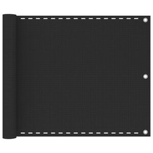 vidaXL Paravento da Balcone Antracite 75x300 cm in HDPE