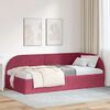 vidaXL Cornice del letto ad angolo Rosso Vino 90 cm x 200 cm