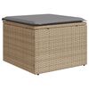 vidaXL Set Divano da Giardino 7 pz con Cuscini Beige Misto Polyrattan