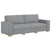 vidaXL Divano a 3 posti Grigio Chiaro 220x78x84 cm Tessuto