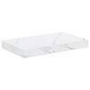 vidaXL Scaffale da parete A parete Marmo Bianco 40 x 23,5 x 3,8 cm