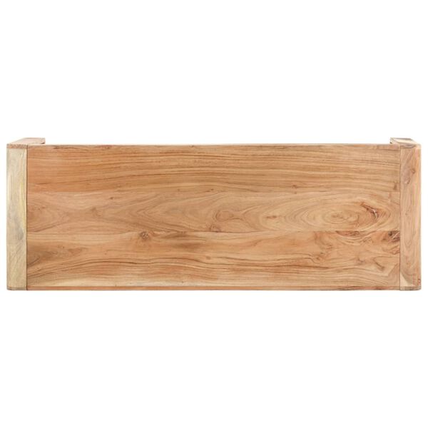 vidaXL Panca 110x38x46 cm in Legno Massello di Acacia