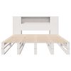 vidaXL Letto Libreria senza Materasso Bianco 140x200 cm Legno Massello