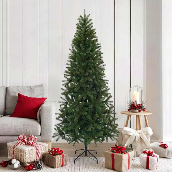 vidaXL Albero di Natale artificiale Verde 180 cm PVC, PE e acciaio