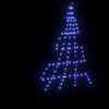 vidaXL Albero di Natale LED con picchetti per il terreno Blu 182 cm