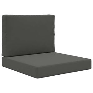 vidaXL Cuscino per divano da esterno 2 pcs Antracite Poliestere