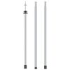 vidaXL Asta Telescopica per Tenda 102-260 cm in Alluminio