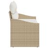 vidaXL Divano da giardino con cuscino 123 x 62 x 69 cm polyrattan
