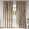 vidaXL Tende in Velluto con tende 2 pcs Champagne 260 x 140 cm Velluto