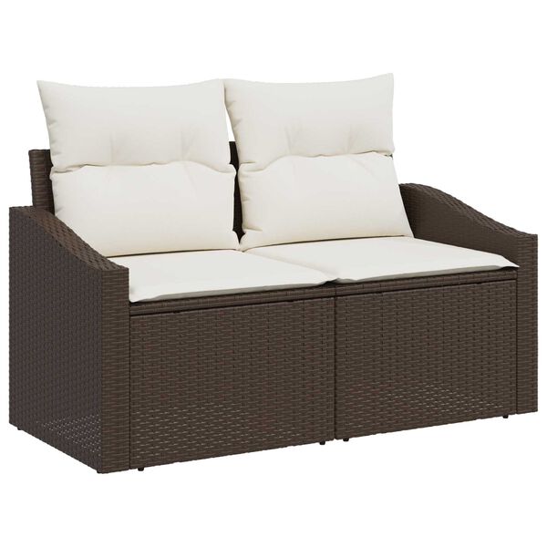 vidaXL Set di divani con cuscino 6 pcs polyrattan