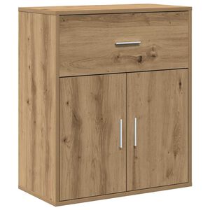 vidaXL Credenza Rovere artigianale 60 x 31 x 70 cm Legno multistrato
