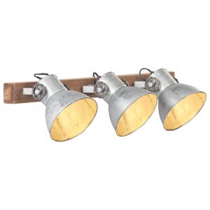 vidaXL Lampada da Parete in Stile Industriale Argento 65x25 cm E27