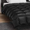 vidaXL Duvet Invernale Nero 220 x 240 cm Satin e Micropile