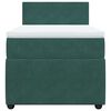 vidaXL Giroletto a Molle con Materasso Verde Scuro 100x200 cm Velluto