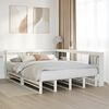 vidaXL Letto Libreria senza Materasso Bianco 135x190 cm Legno di Pino