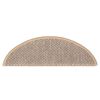 vidaXL Tappeti Adesivi Scale Aspetto Sisal 30pz 56x17x3cm Beige Chiaro