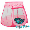 vidaXL Tenda da Gioco per Bambini Rosa con 250 Palline 102x102x82 cm