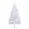 vidaXL Albero di Natale Artificiale con Rami Pieghevoli Bianco 180 cm