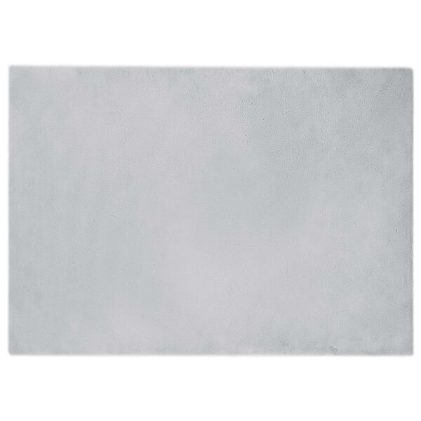 vidaXL Tappeto in Pelliccia Sintetica di Coniglio Olite Grigio