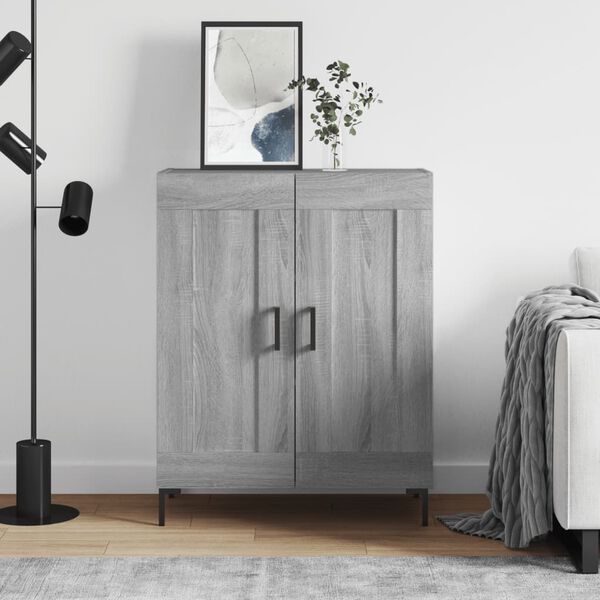 vidaXL Credenza Grigio Sonoma 69,5x34x90 cm in Legno Multistrato