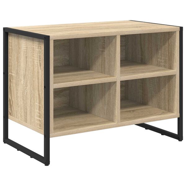 vidaXL Mobile per scarpe Sonoma 60 x 35 x 44 cm Legno multistrato