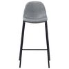 vidaXL Set da Bar 5 pz in Tessuto Grigio Chiaro