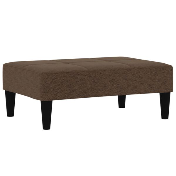 vidaXL Sgabello Marrone in Tessuto in Microfibra