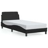 vidaXL Struttura letto Dover Nera 90x190 cm in Similpelle