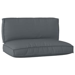 vidaXL Set di Cuscini per Pallet Tessuto Oxford Antracite