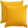 vidaXL Cuscino da Lanciare 2 pz HOUTEN Giallo Chiaro 80 x 80 cm Lino