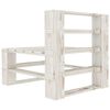 vidaXL Set Salotto da Giardino 6 pz Pallet in Legno Bianco