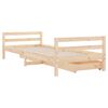 vidaXL Giroletto per Bambini con Cassetti 90x190cm Legno Massello Pino