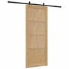 vidaXL Porta scorrevole ORKDAL Marrone 86 x 211 cm Pino massello