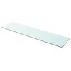 vidaXL Mensola in Vetro Trasparente 100x25 cm