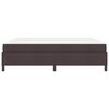 vidaXL Letto a molle Marrone Scuro 200 x 200 cm Tessuto