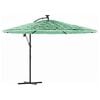 vidaXL Ombrellone Giardino con Palo in Acciaio Verde 290x290x238 cm